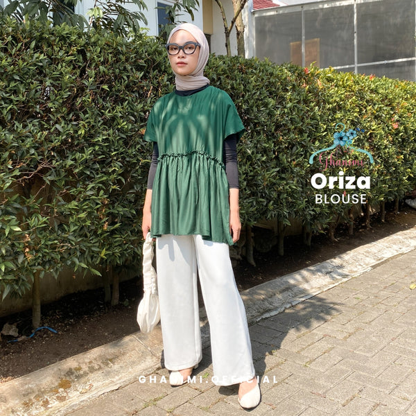Oriza Blouse Emerald