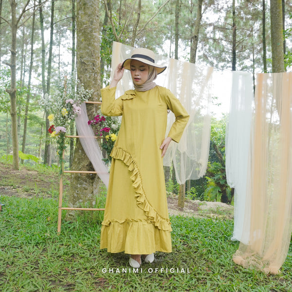 Inaya Dress Yellow Lime