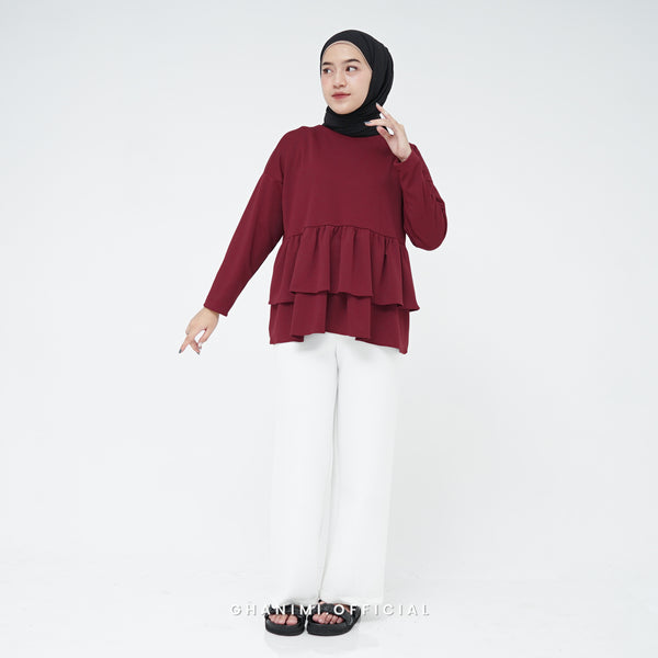 Nesya Blouse Maroon