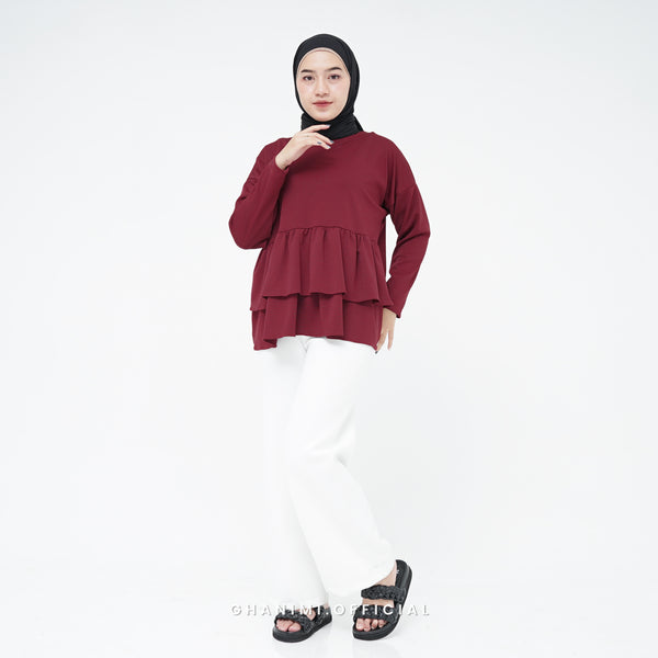 Nesya Blouse Maroon