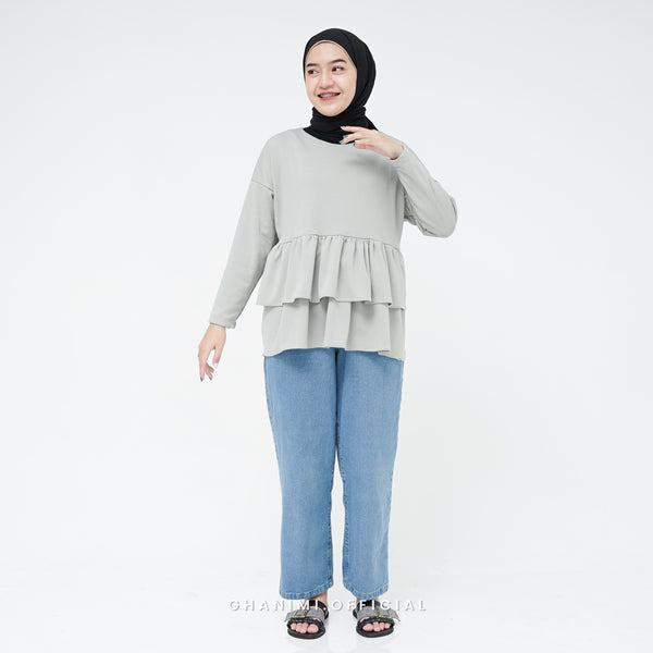 Nesya Blouse Basil Green