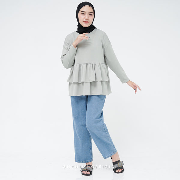 Nesya Blouse Basil Green