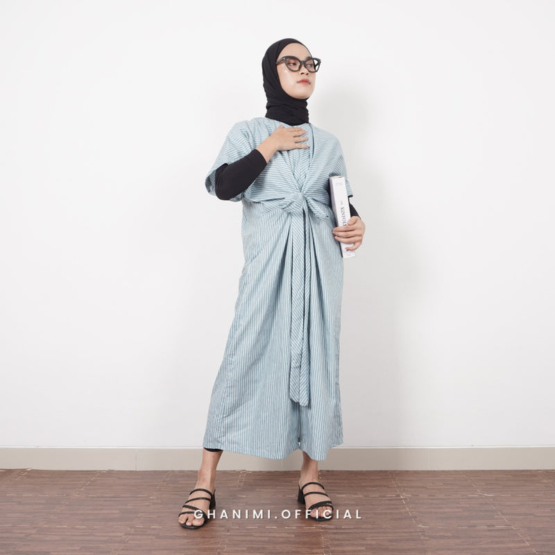 Azkia Dress Steel Blue