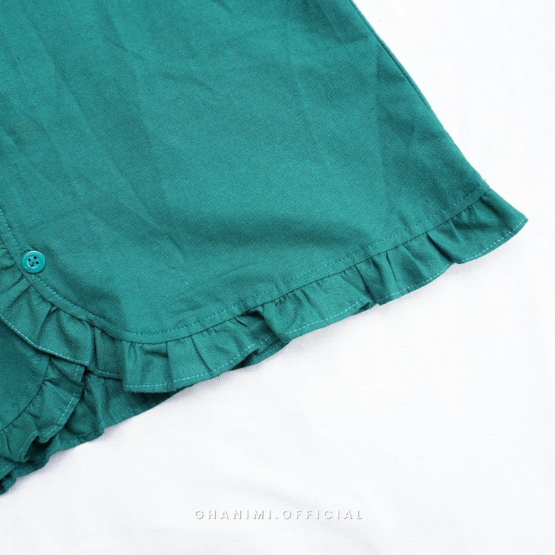 Minji Shirt Emerald Green