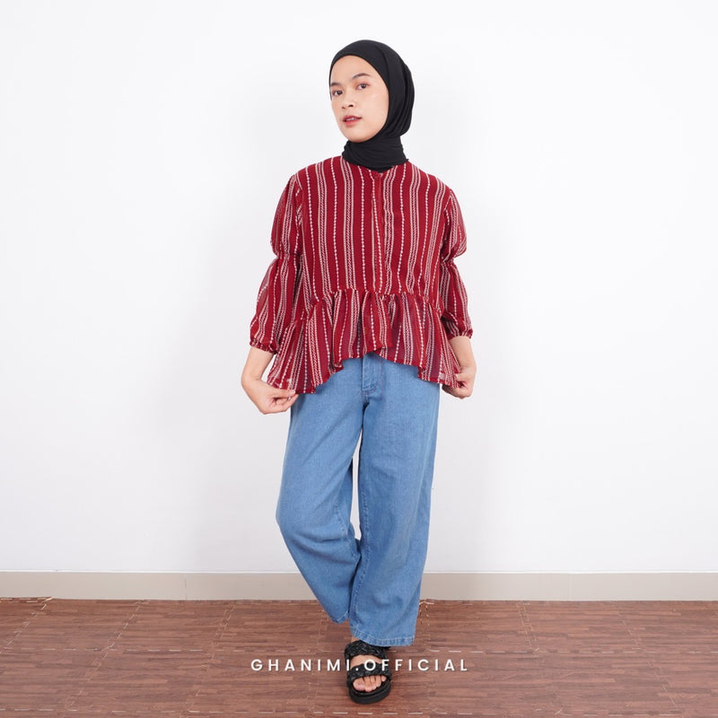 Twily Blouse Maroon