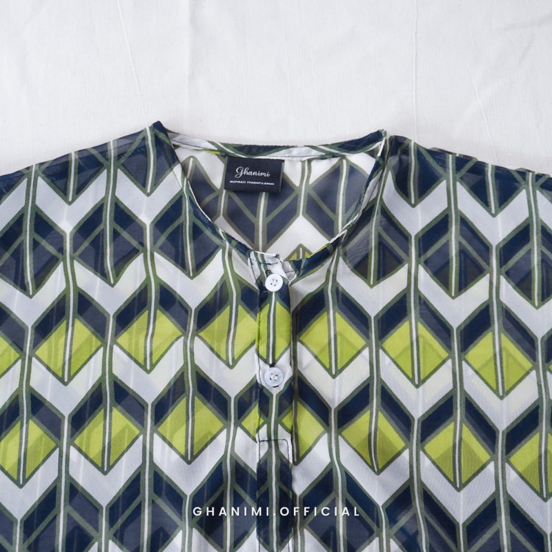 Twily Blouse Green Leaves