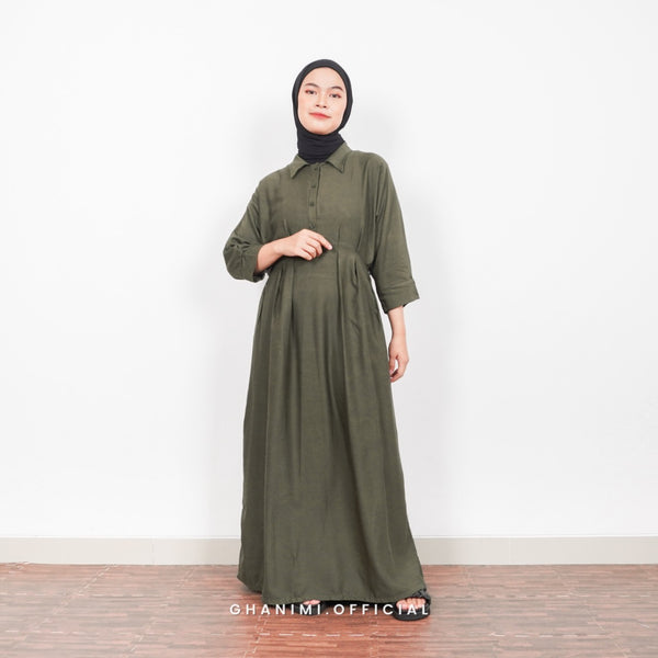 Elena Dress Zaitun