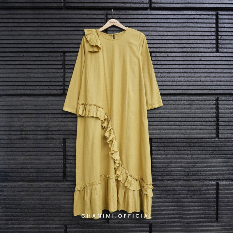 Inaya Dress Yellow Lime